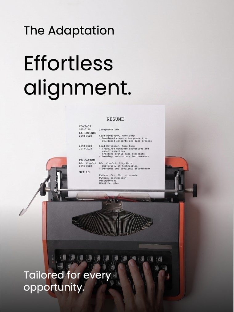 The Adaptation. Effortless alignment.