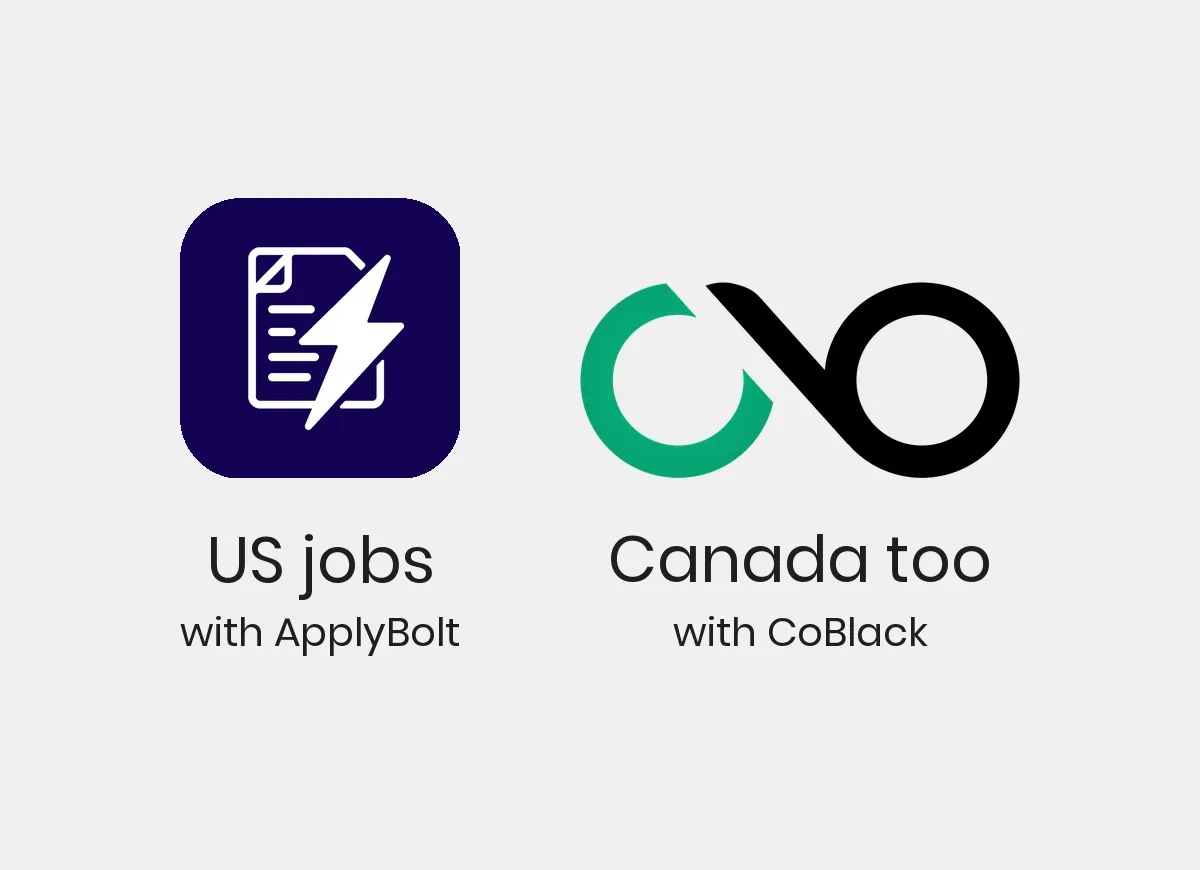 Cover image: ApplyBolt applies in the US. CoBlack applies in Canada too