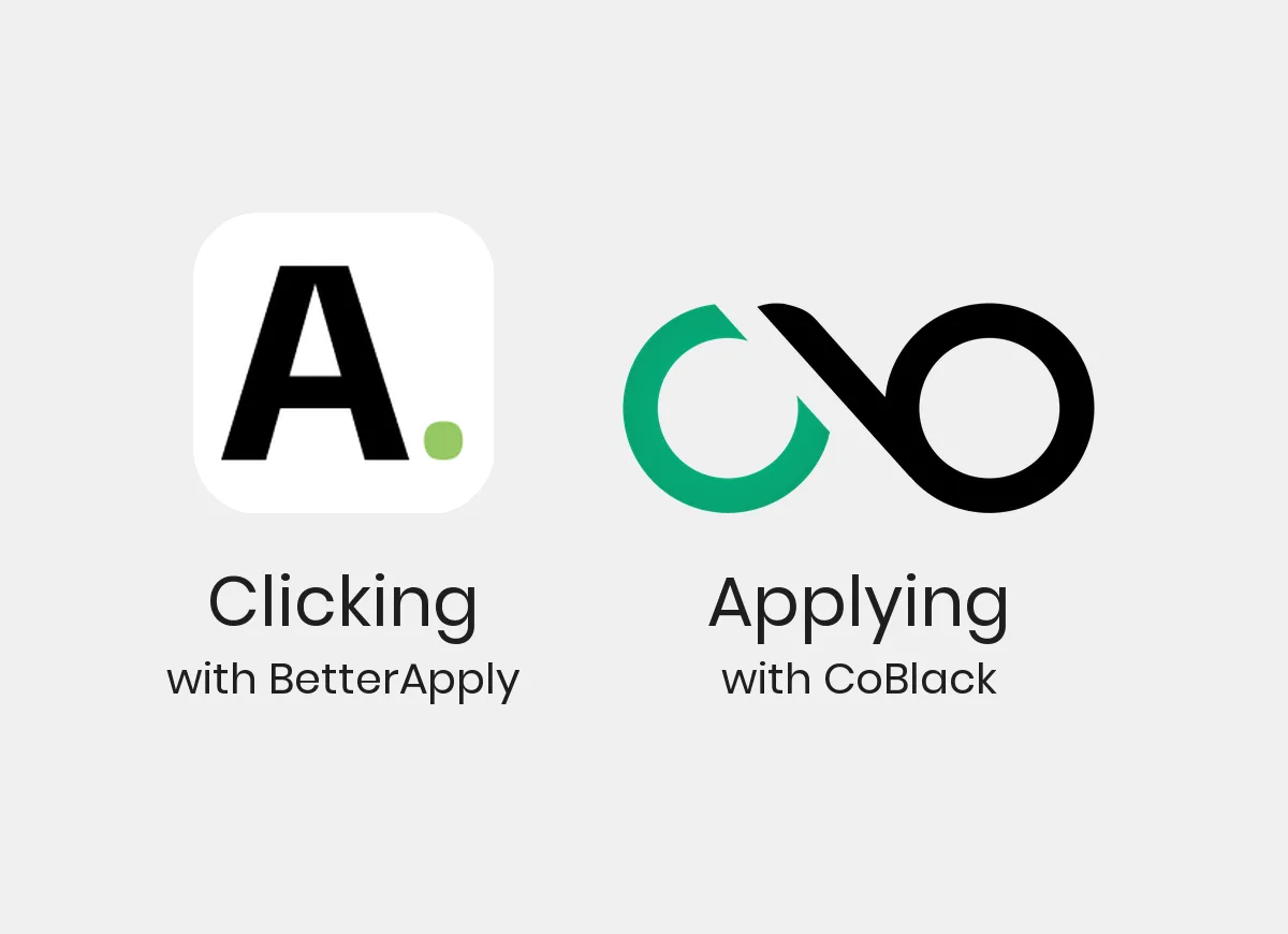 Cover image: BetterApply waits for your click. CoBlack keeps applying
