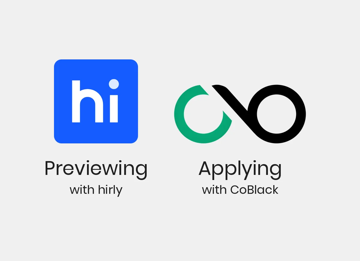 Cover image: hirly previews for free. CoBlack applies for free