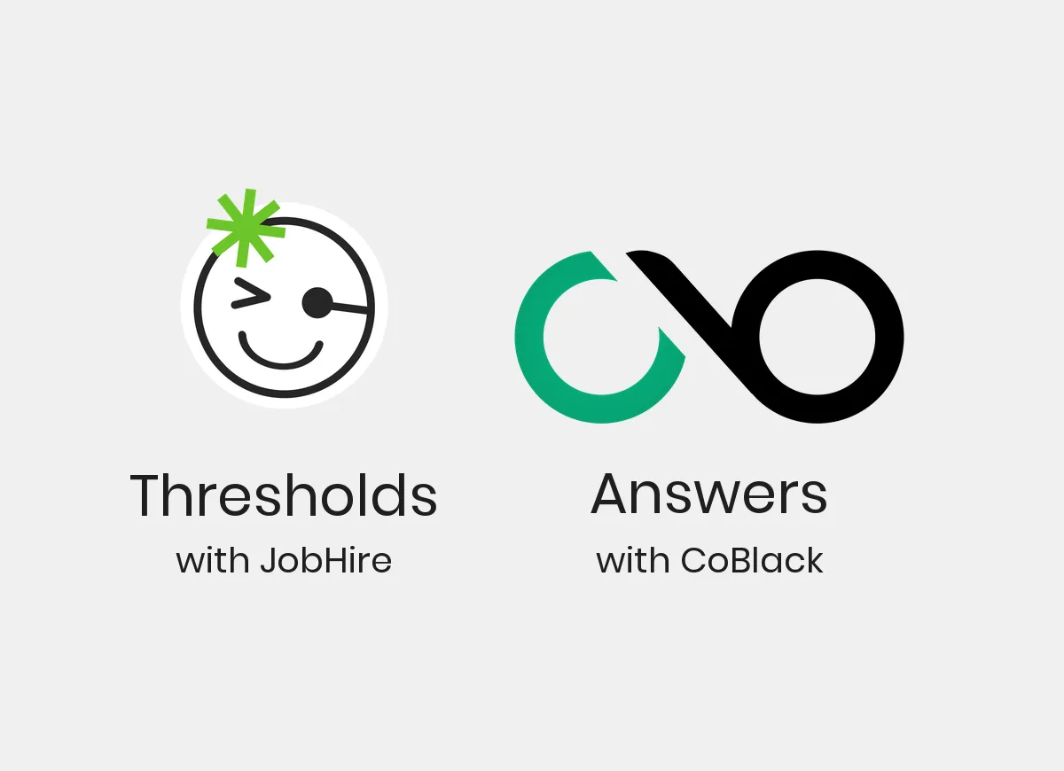 Cover image: JobHire sets the threshold. CoBlack answers the questions