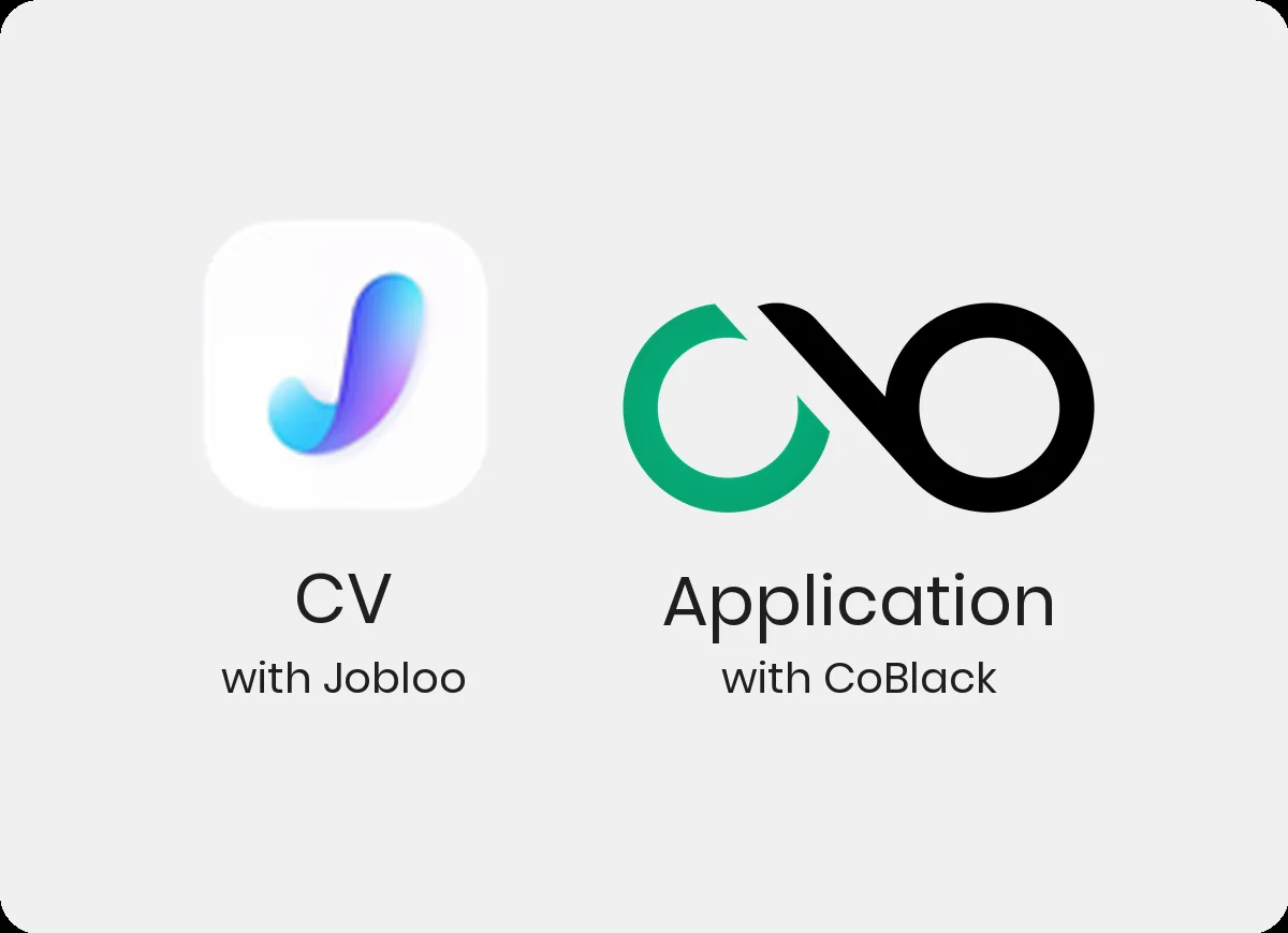 Cover image: Jobloo rewrites the CV. CoBlack builds the application