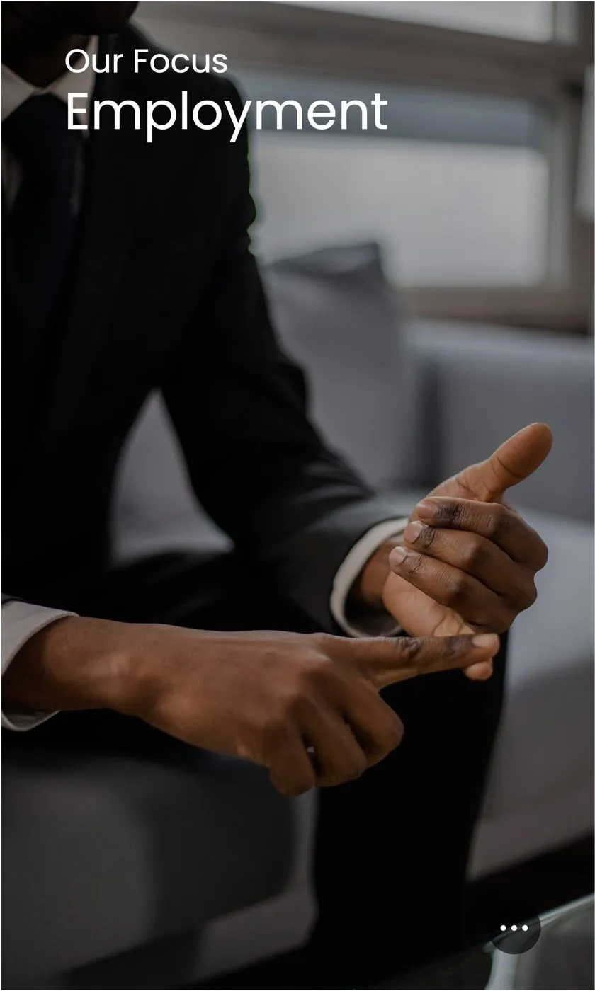 Cover image: Our Focus: Employment