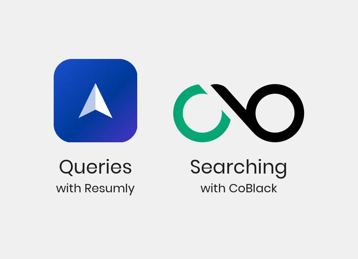 Cover image: Resumly counts the queries. CoBlack keeps searching