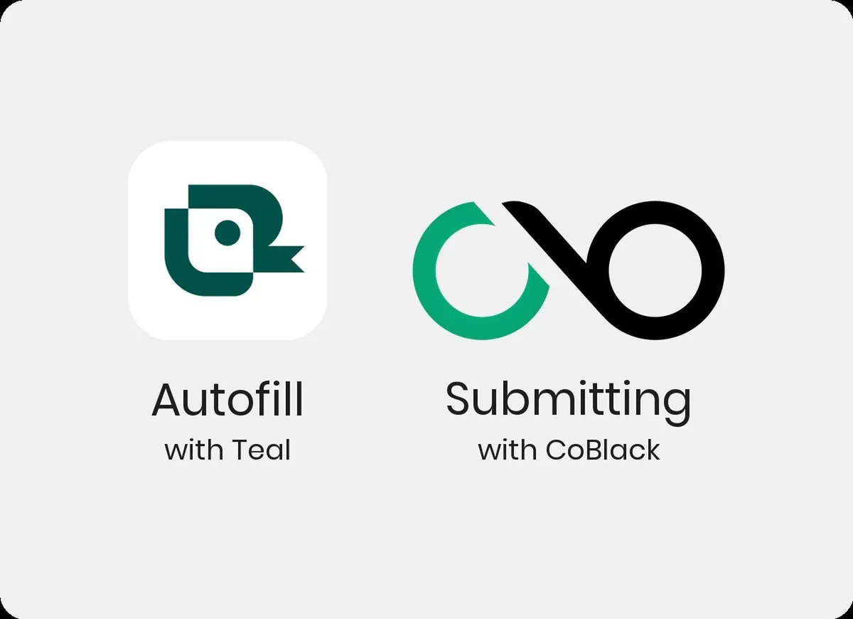 Cover image: Teal fills the form. CoBlack submits it