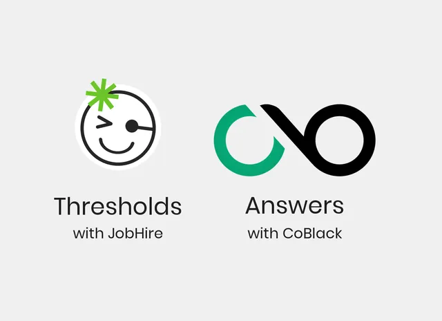 Cover image: JobHire sets the threshold. CoBlack answers the questions